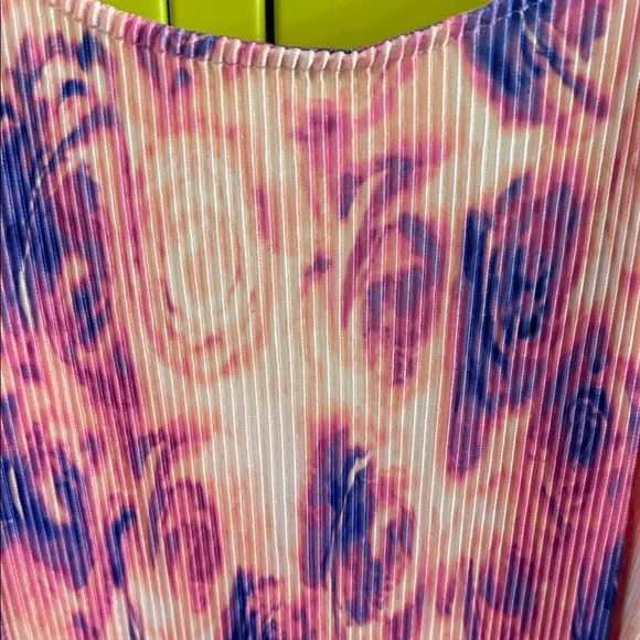 Bar III Pink and Purple Long Sleeve Dress - Picture 4 of 11